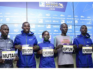 Kenyan star Kiptum positive he can carry form into Abu Dhabi Marathon