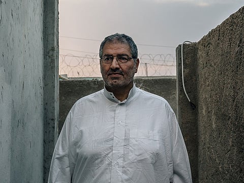 Mohammed Haydar Zammar is seen in a Kurdish-run prison outside the city of Qamishli near the Turkish border in far northeastern Syria on Oct. 18, 2018.