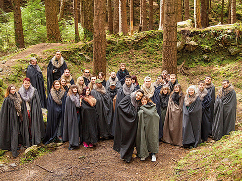 Wildlings! These tourists get a first-hand look at the actual location of the Wildling camp from Game of Thrones. It’s actually Tollymore Forest in Northern Ireland