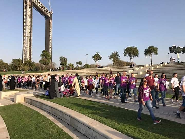 Pet walk in Dubai Marina