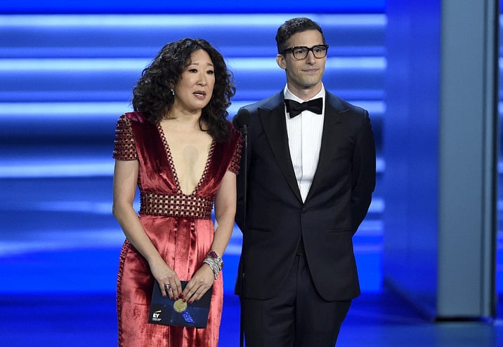 tab Sandra Oh and Andy Samberg