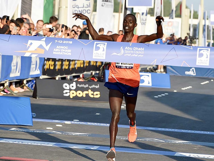 Marius Kipserem  Abu Dhabi Marathon 01122018