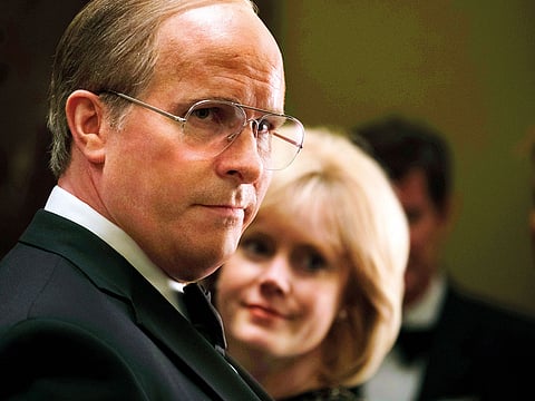 Christian Bale as Dick Cheney and Amy Adams as Lynne Cheney in Adam McKay’s ‘Vice’.