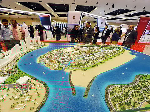 Maryam Island masterplan on display at the forum.