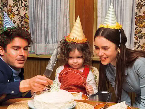 Zac Efron as Ted Bundy and Lily Collins as Elizabeth Kloepfer in the Joe Berlinger film ‘Extremely Wicked, Shockingly Evil and Vile’.