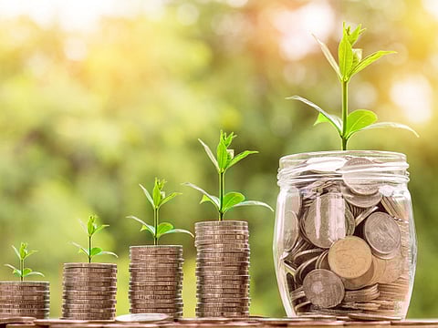 Saving money. For illustrative purposes only.