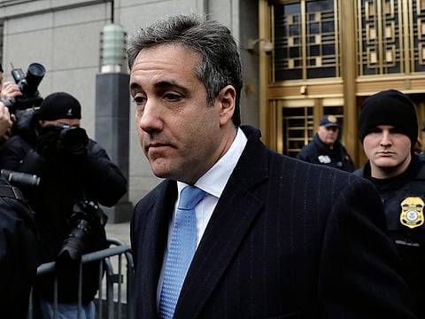 Michael Cohen, former personal lawyer to President Trump, exits federal court in New York on Dec. 12, 2018.