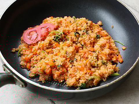 Tomato rice. Photo for illustrative purposes only.