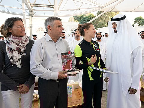 Mohammad Bin Zayed with Fanoy and her parents.