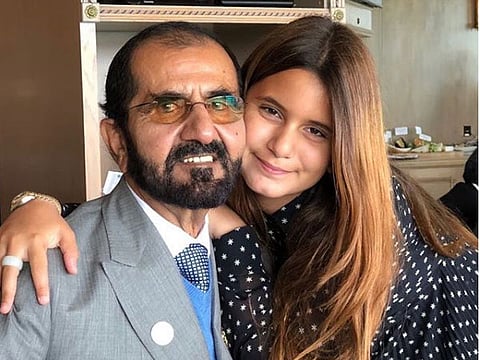 A photo of Shaikh Mohammad celebrating his daughter Jalila's birthday went viral on social media recently. 