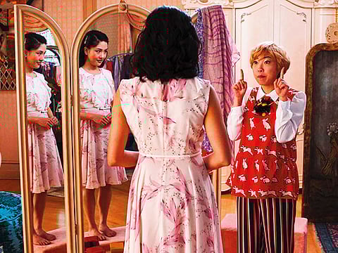 Constance Wu and Awkwafina in ‘Crazy Rich Asians’.