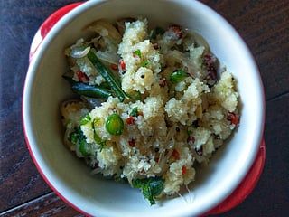Upma or roasted semolina with vegetables and herbs: A complete breakfast