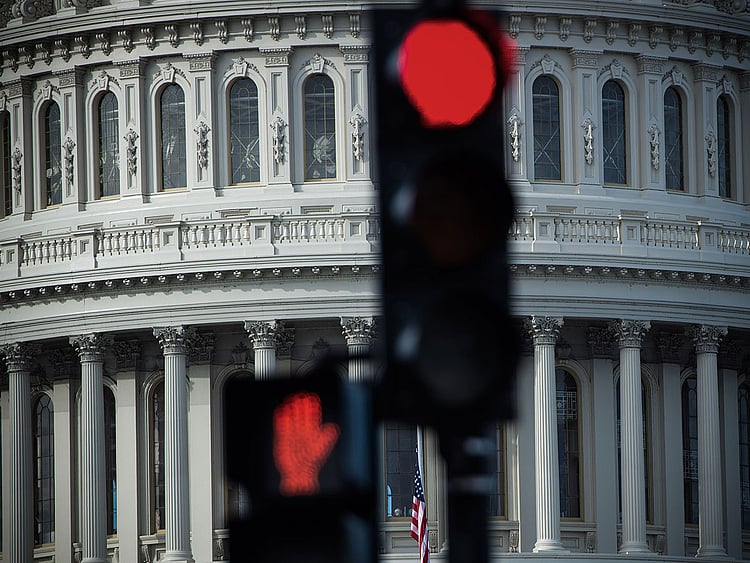 In this file photo taken on December 17, 2018, the US Capitol is seen in Washington, DC.