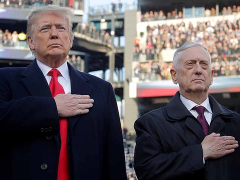  U.S. President Donald Trump and U.S. Defense Secretary Jim Mattis 