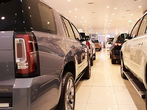 A car showroom