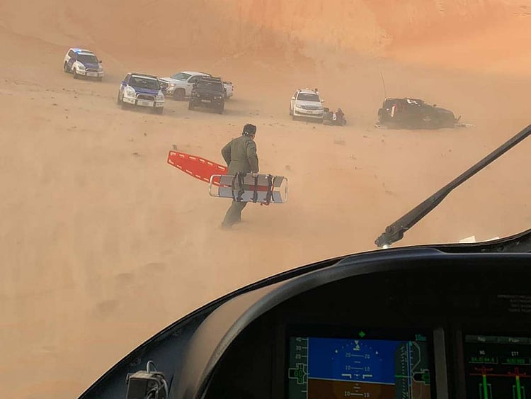 Abu Dhabi accident Air Wing rescue 23122018