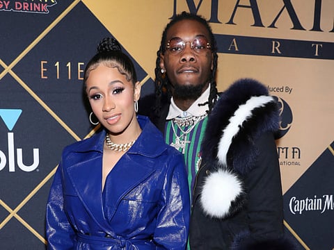 Cardi B, left, and Offset 
