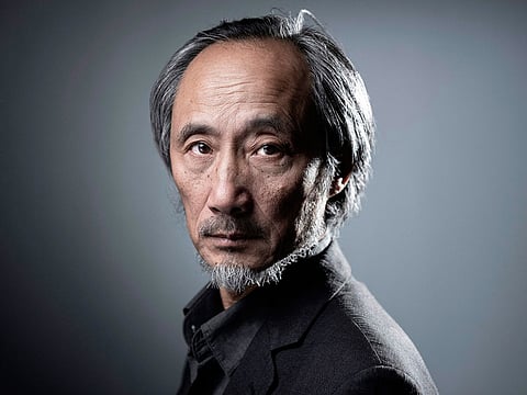 Chinese writer Ma Jian poses during a photo session on December 13, 2018 in Paris.