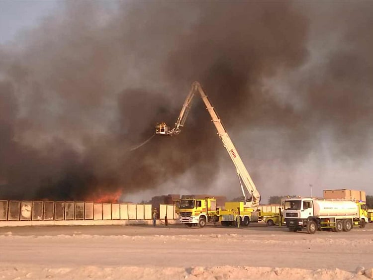 Abu Dhabi fire on Reem island 27122018