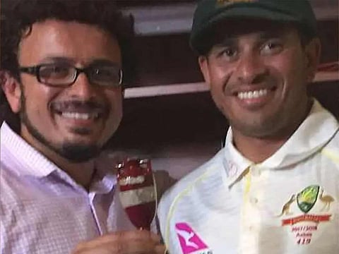 Arsalan Khawaja with his cricketer brother Usman Khawaja. (File photo)