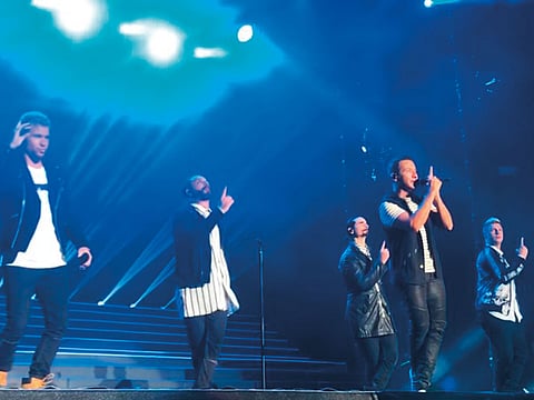 File image: Backstreet Boys, when the iconic boy band performed in Dubai as part of the Blended Music Festival in 2018. 