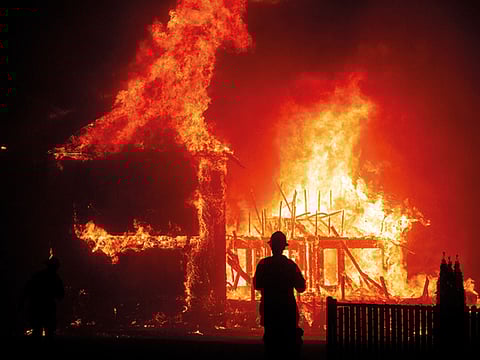 In case of fire at a business establishment, the insurance company is liable to pay compensation even if the fire was caused by someone for whom the insured is responsible. Picture for illustrative purposes only.  
