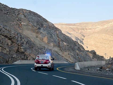  Ras Al Khaimah Police at Jebel Al Jais.