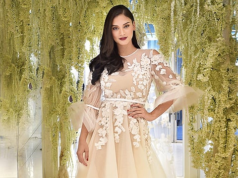 Miss Universe 2015 Pia Wurtzbach at the Amato outlet in Dubai Design District  Clint Egbert, Gulf News