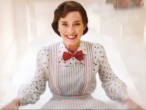 Emily Blunt as Mary Poppins in "Mary Poppins Returns." 