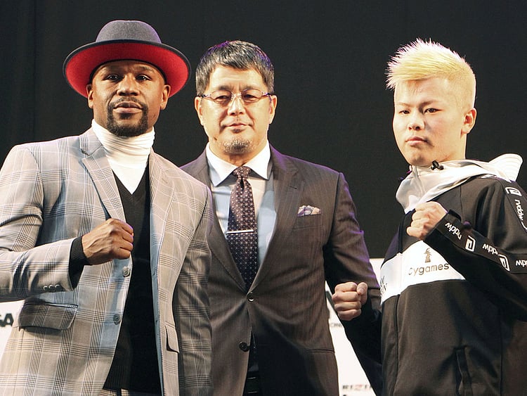 Undefeated boxer Floyd Mayweather Jr.