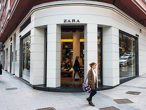 A Zara fashion store in La Coruna, Spain.