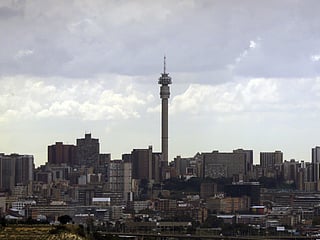 A view of Johannesburg skyline. The victim was found near a cemetery as investigators work to establish whether killings are connected.