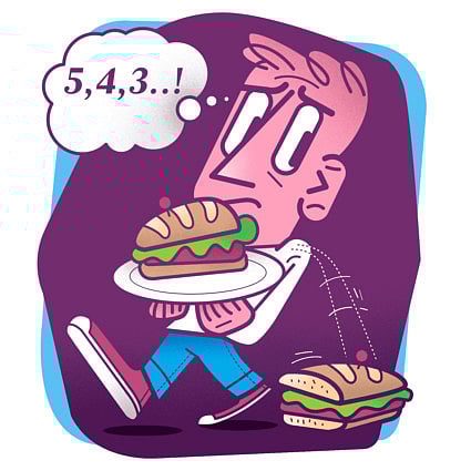 Pick it up, clean it, eat it