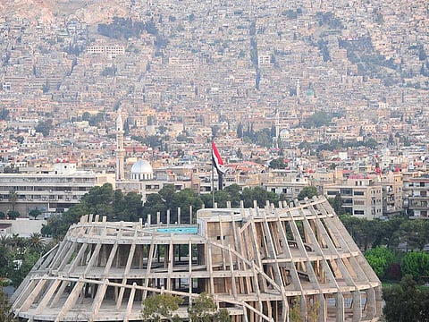 A general view shows the city of Damascus, Syria April 14, 2018.