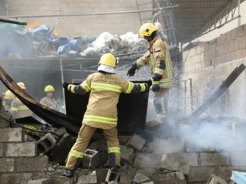 Fire destroys Ajman scrap yard