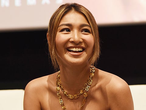 Nadine Lustre during a press conference in the Dubai Mall, at the Reel Cinema