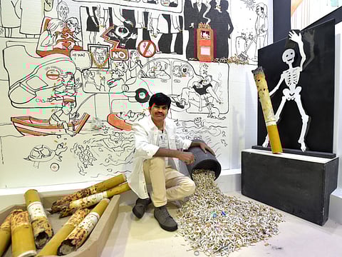 Art from the heart against smoking