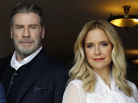 John Travolta and Kelly Preston in 2018.