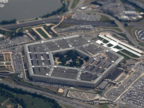 A view of the Pentagon,the headquarters of the United States Department of Defence.