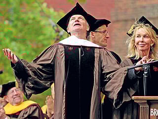 Sting receives honorary degree, sings at Brown University