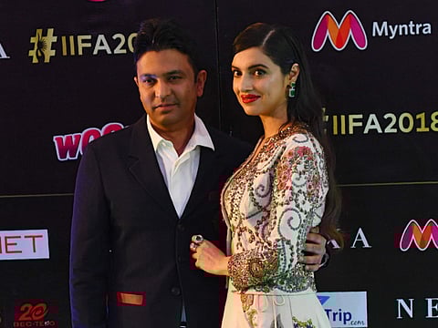 T-Series head Bhushan Kumar with his wife and producer Divya Khosla Kumar 
