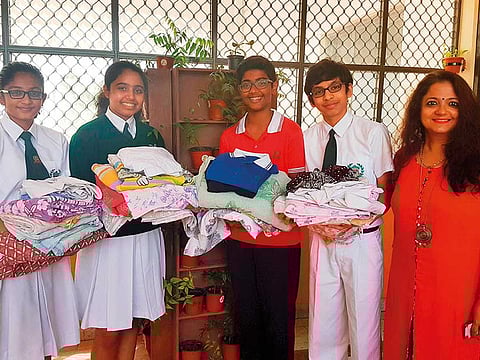 DPS Dubai upcycles old uniforms into bags for students