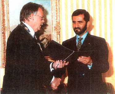 June 29, 1998: Mohammad receives honorary doctorate