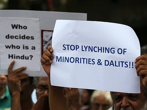 File photo: People protest against what they say are lynchings across India