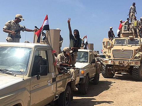 In this file picture, Yemeni government forces fight Al Houthis in Sa'ada.