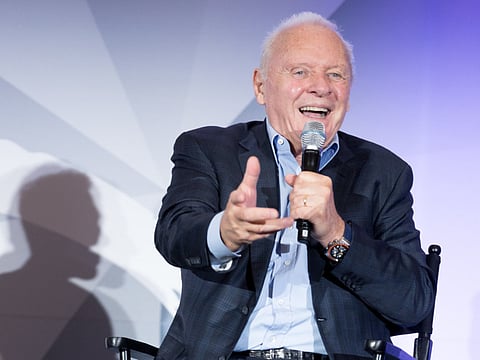 Sir Anthony Hopkins attends the LEAP Foundation on July 25, 2018 in Los Angeles, California.