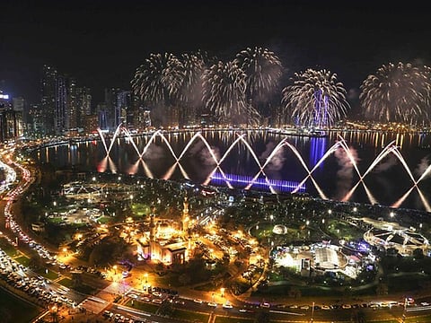 Fireworks at Al Majaz Sharjah