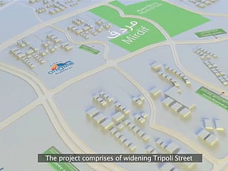 Road works on Tripoli Street 60% complete