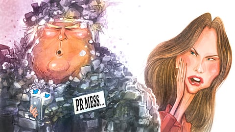 If Trump had a first lady like Hillary Clinton, he’d be in better shape