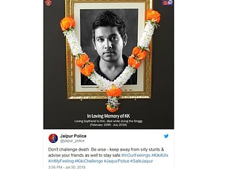 Kerala man touted as dead attempting Kiki challenge in Jaipur Police ad is actually alive 